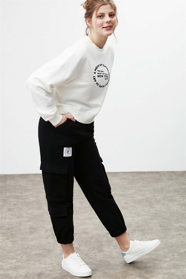 DIXIE Örme Jogger Siyah  Pantolon
