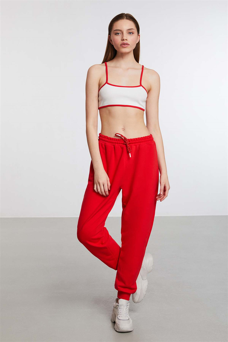 DORSET Örme Jogger Kırmızı  Pantolon