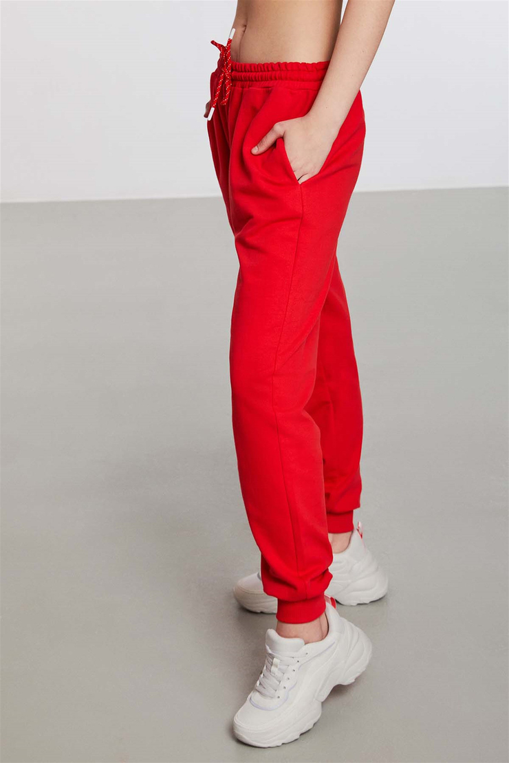 DORSET Örme Jogger Kırmızı  Pantolon