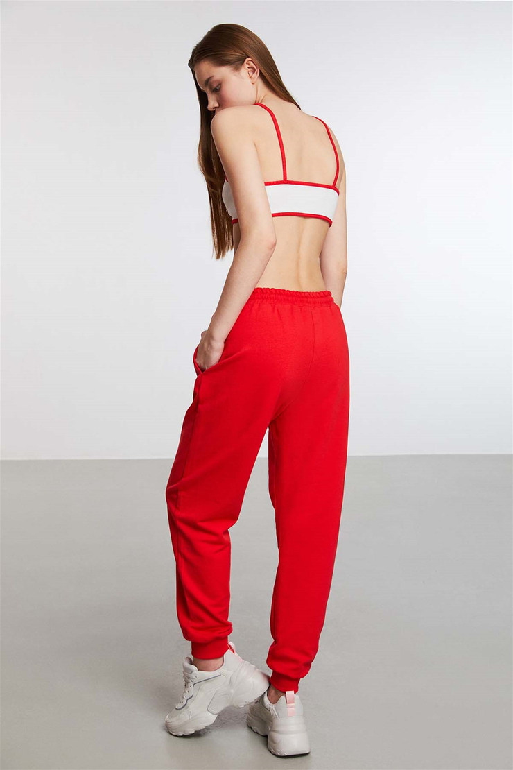 DORSET Örme Jogger Kırmızı  Pantolon