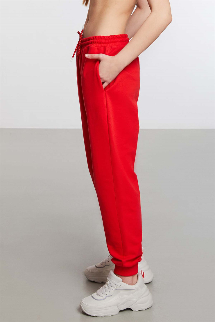 DORSET Örme Jogger Kırmızı  Pantolon
