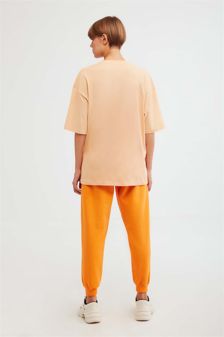 DRIFT Örme Oversize Turuncu  T-Shirt