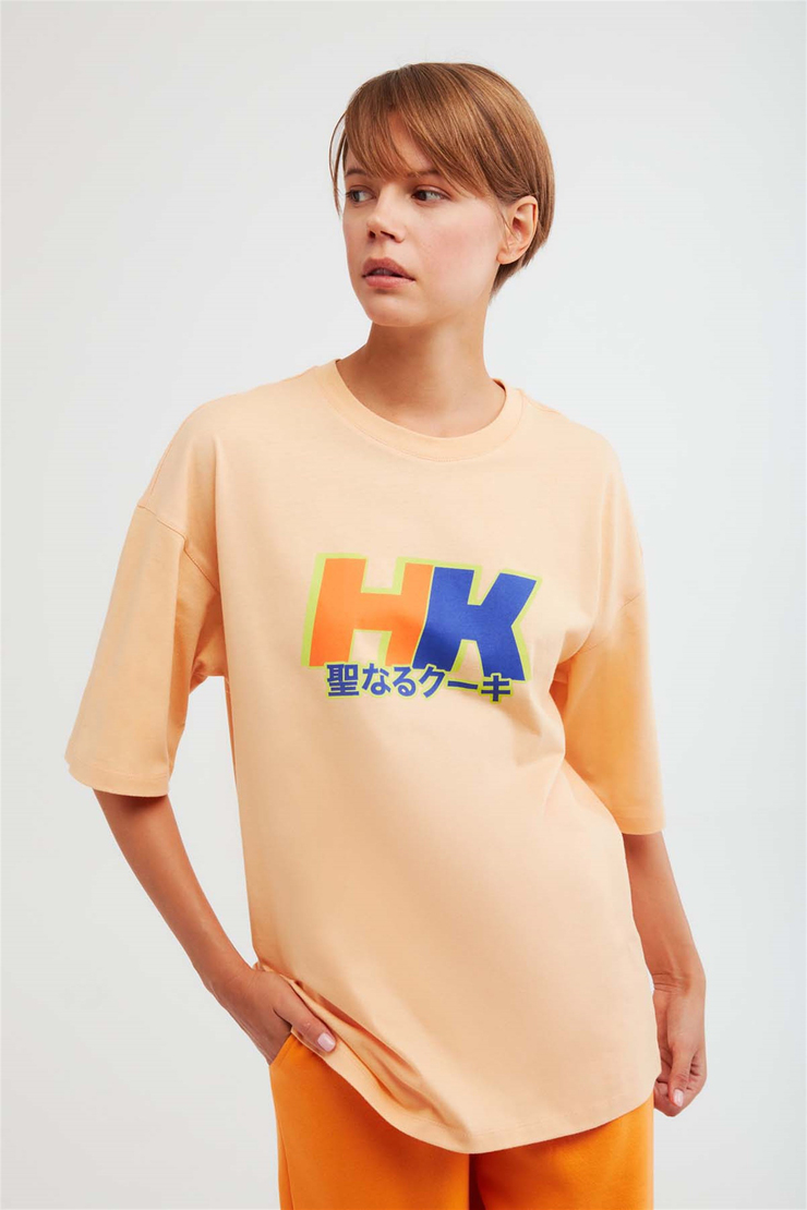 DRIFT Örme Oversize Turuncu  T-Shirt