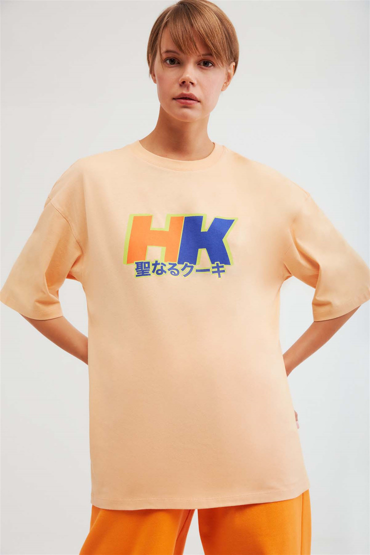 DRIFT Örme Oversize Turuncu  T-Shirt