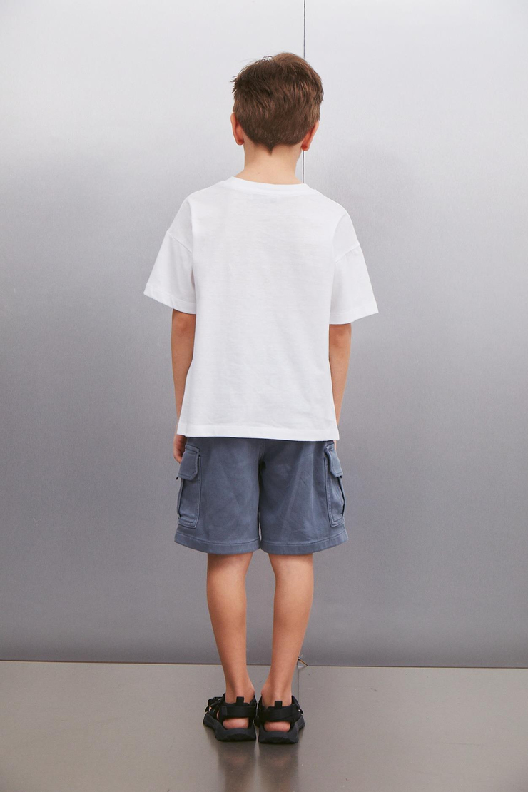 DUGALD  Oversize Beyaz Tekli T-Shirt