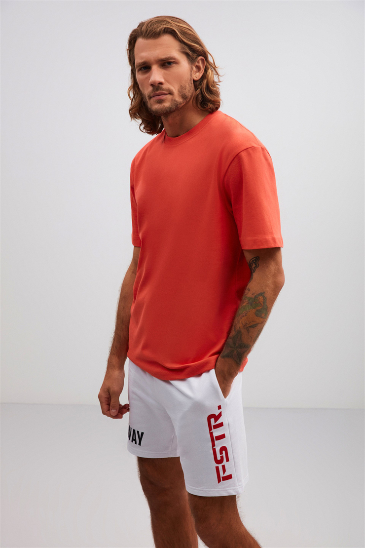 ELDON Örme Regular Fit Kırmızı  T-Shirt