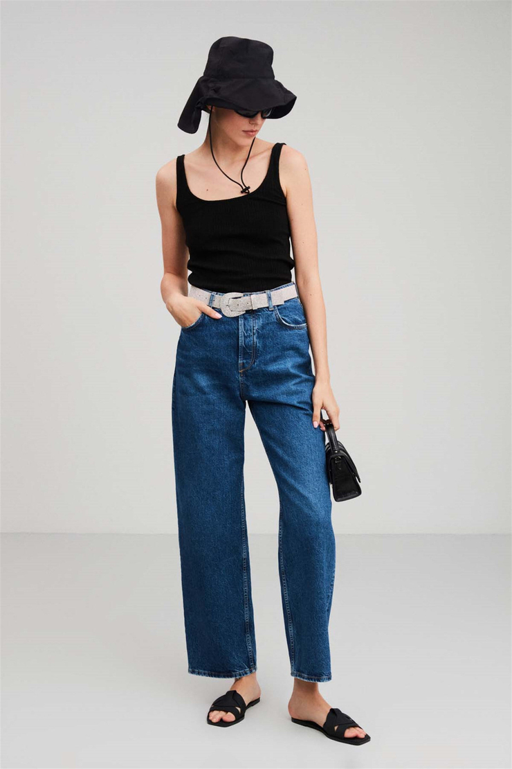 ELENA Örme Fitted Siyah  Atlet