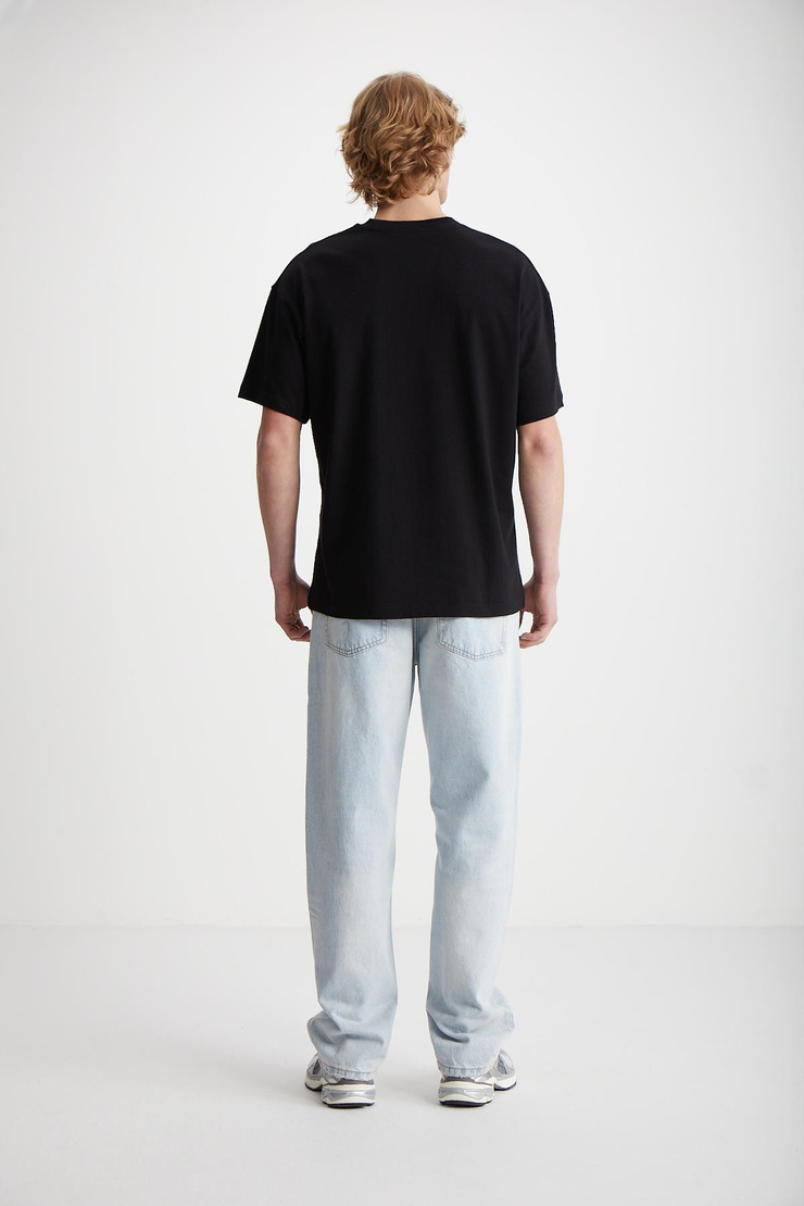 ELVIS  Oversize Siyah  T-Shirt
