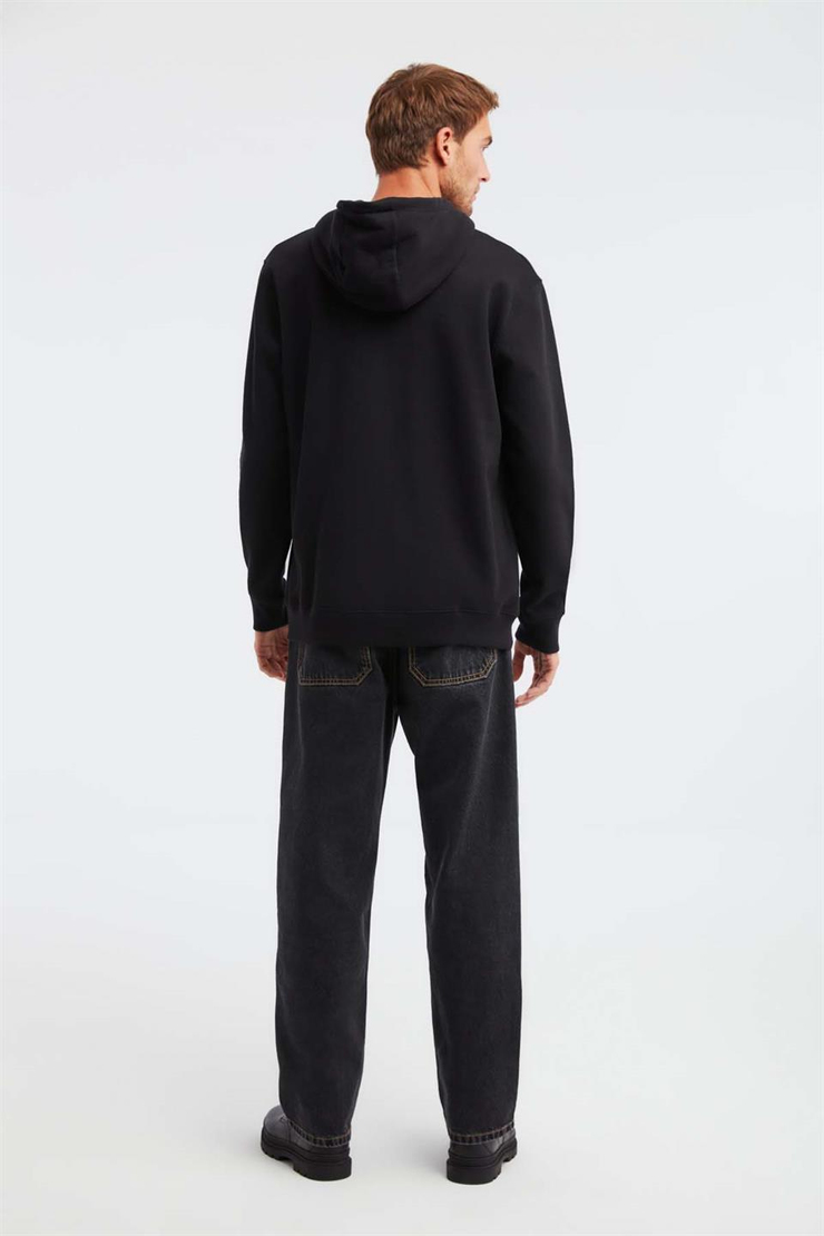 EPIC Örme Regular Siyah  Sweatshirt