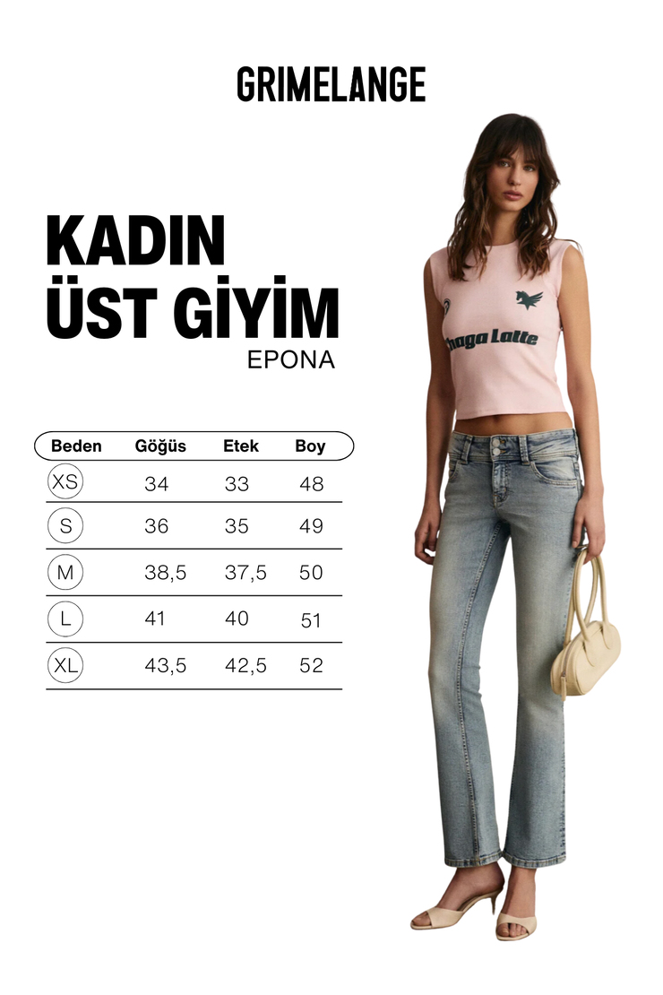EPONA Kadın Yumuşak Ve Esnek Kumaşlı Baskı Detaylı Pembe T-Shirt