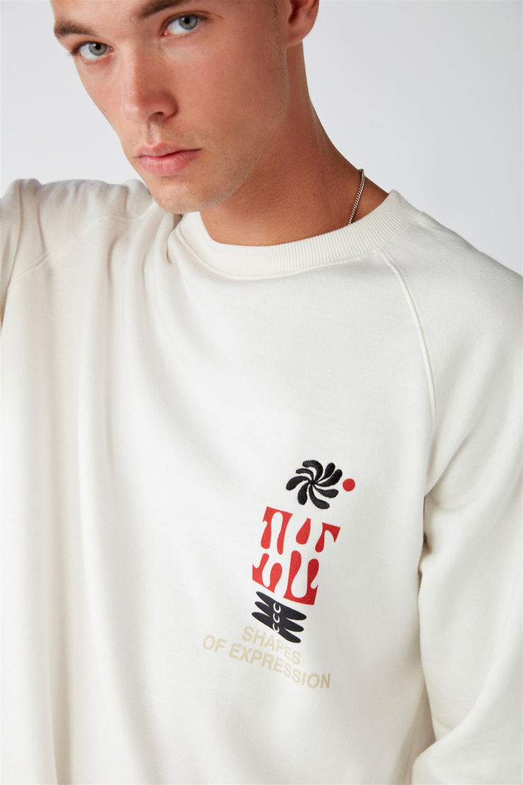 EXPRESSED Örme Comfort Ekru  Sweatshirt