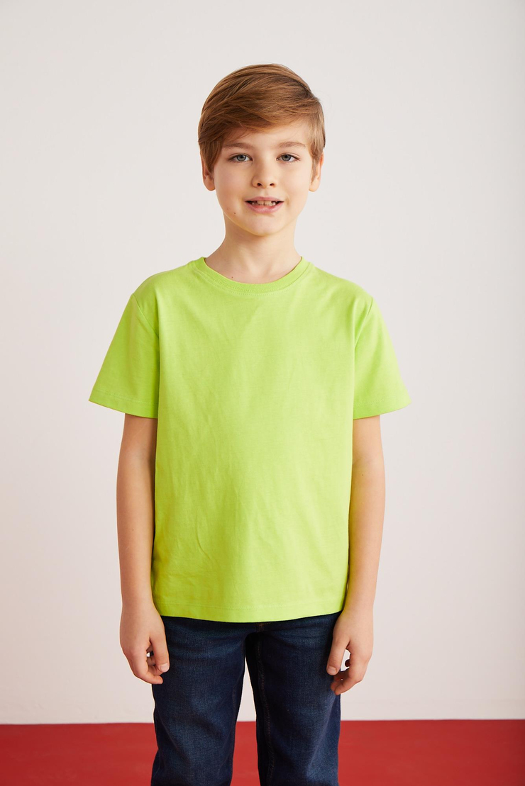 FAE  Relaxed Fıstık Yeşili - Siyah - Beyaz 3 T-Shirt