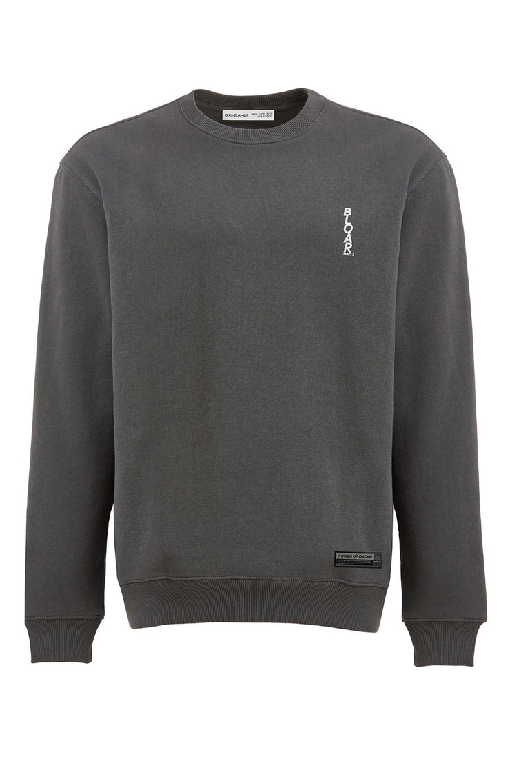 FAM Örme Comfort Fit Açık Gri  Sweatshirt