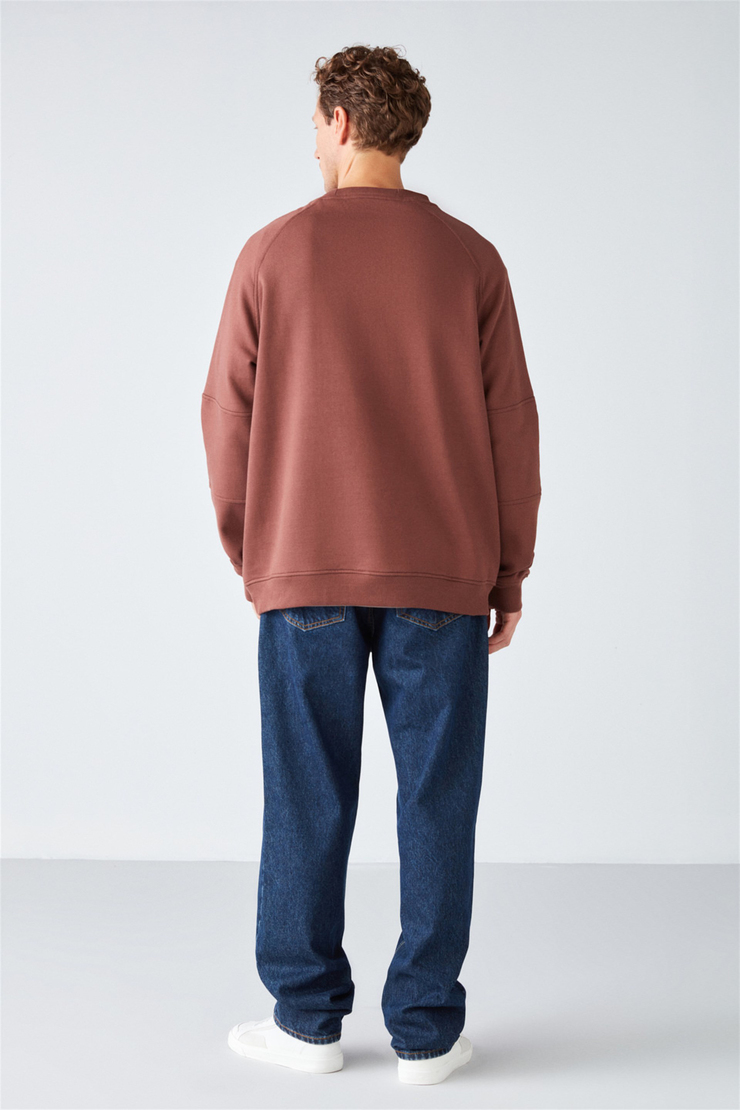 FAREAST Örme Comfort Fit Kahverengi  Sweatshirt
