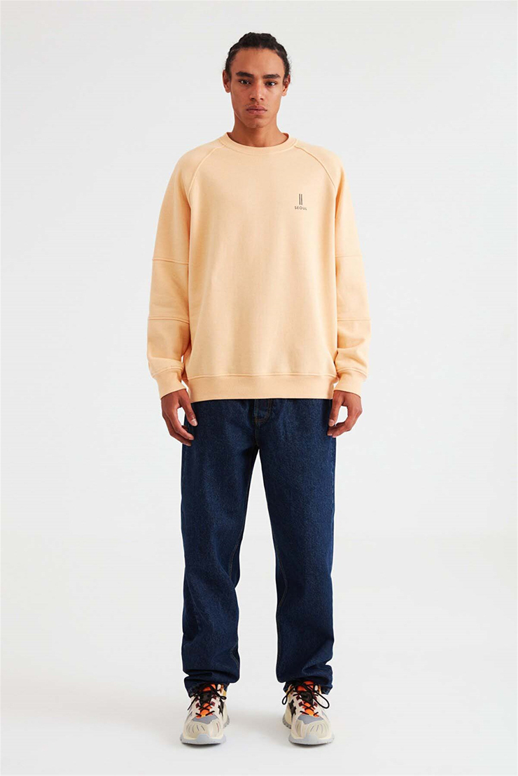FAREAST Örme Comfort Fit Somon  Sweatshirt