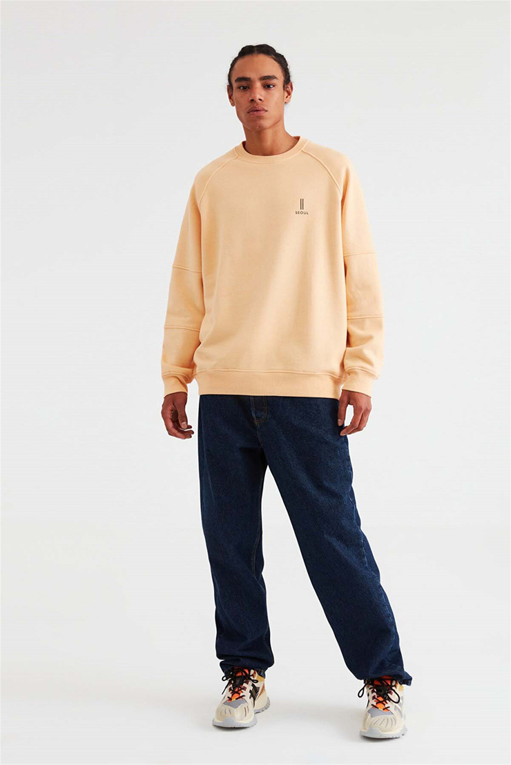 FAREAST Örme Comfort Fit Somon  Sweatshirt
