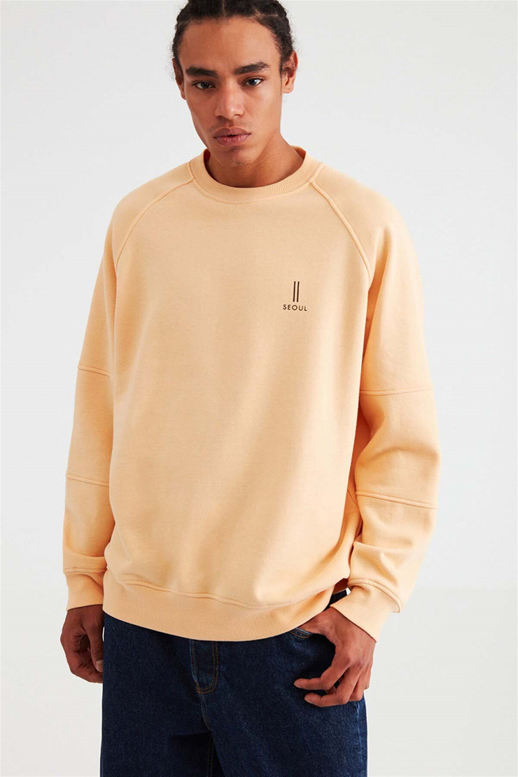 FAREAST Örme Comfort Fit Somon  Sweatshirt
