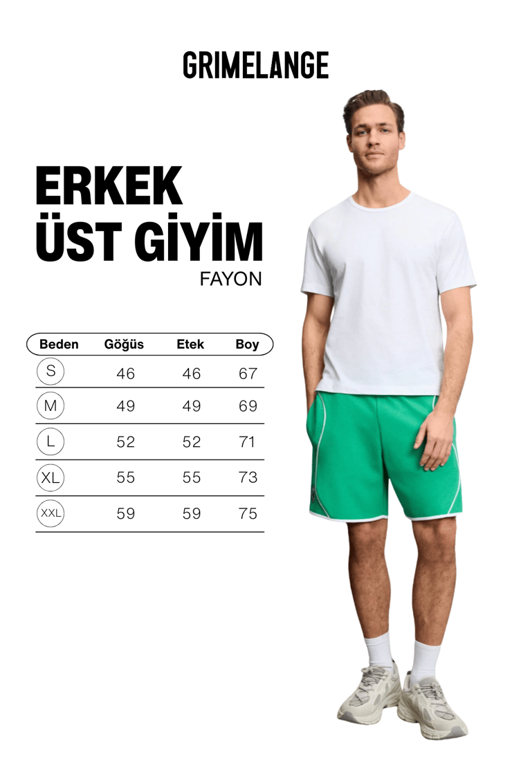 FAYON Erkek Yumuşak Ve Esnek Kumaşlı Organik Pamuklu Yuvarlak Yakalı Beyaz T-Shirt