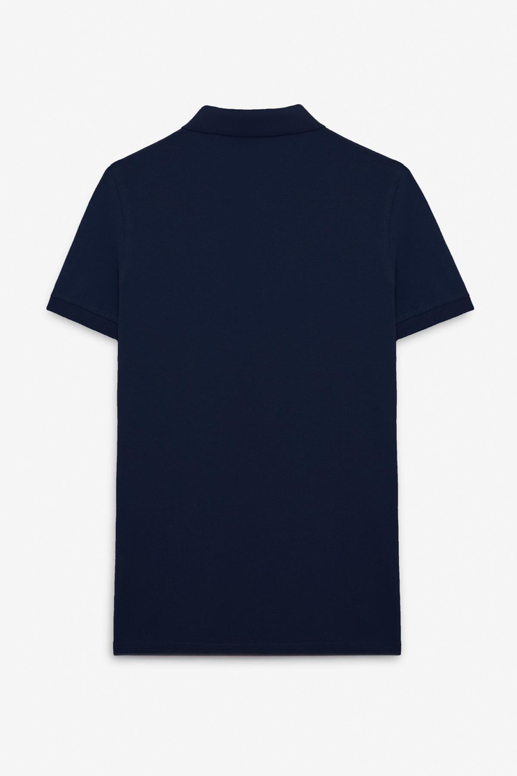 FLEXORE Erkek %100 Pamuk Kısa Kollu Regular Fit Lacivert Polo Yaka T-shirt