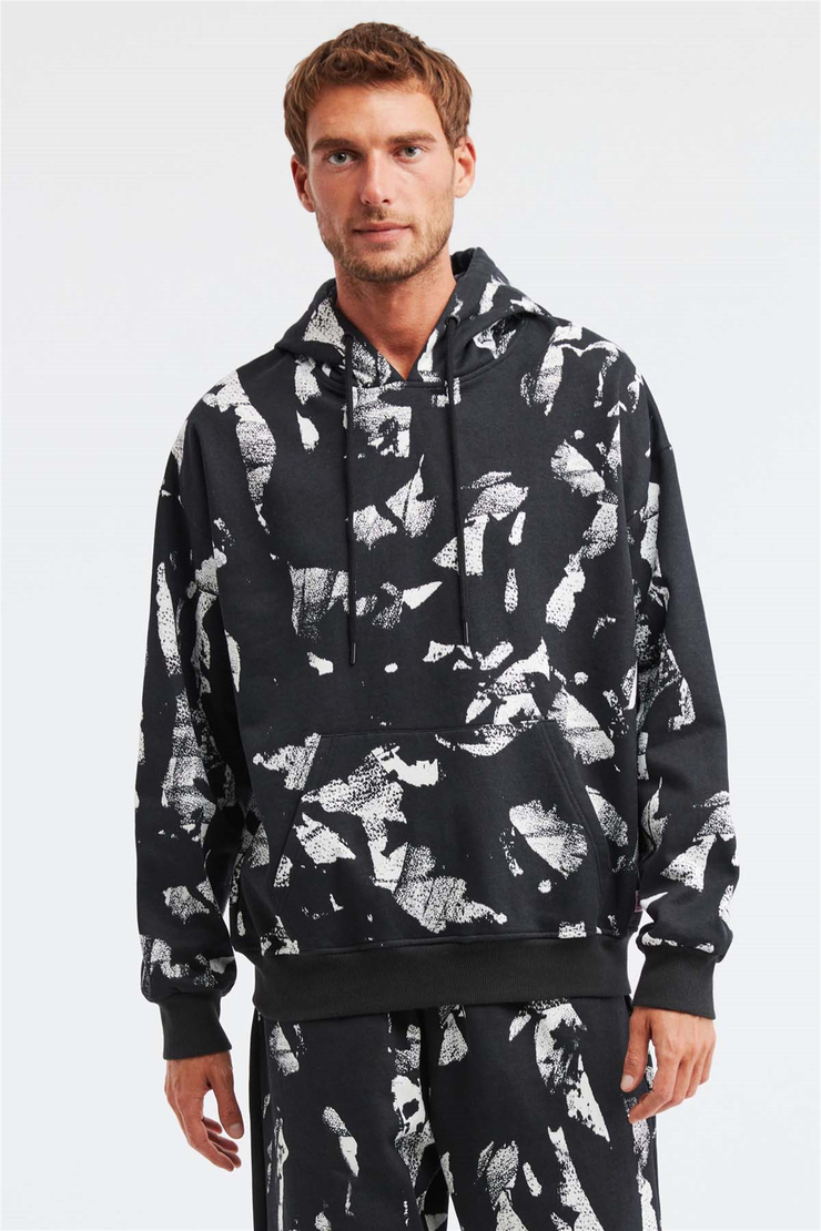 FLOYD Örme Oversize Siyah  Sweatshirt