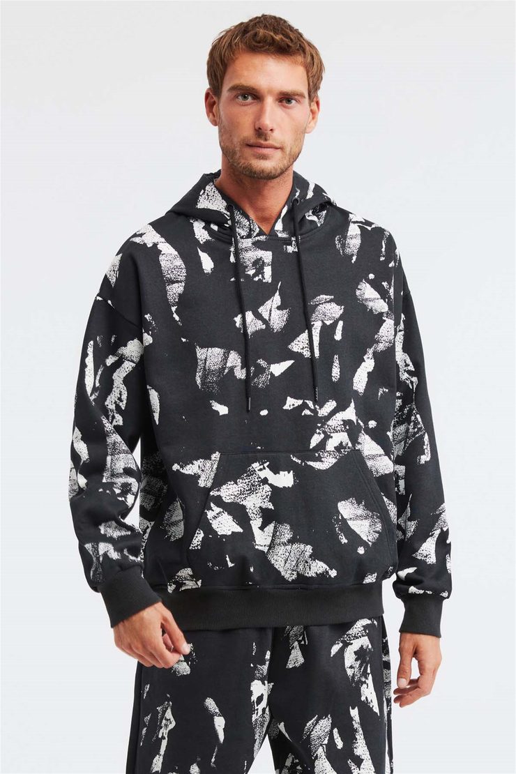 FLOYD Örme Oversize Siyah  Sweatshirt