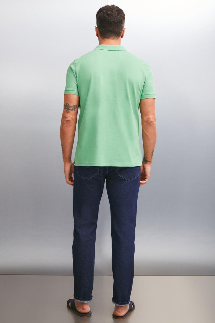 FORET  Regular Yeşil Tekli Polo Yaka T-shirt
