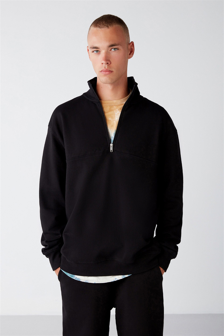 FRAME Örme Regular Siyah  Sweatshirt