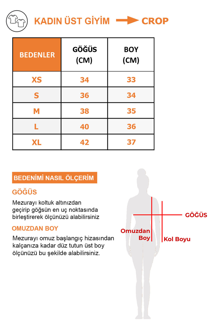 GALE Kadın Beyaz Baskılı Kare Yaka Crop Fit Büstiyer