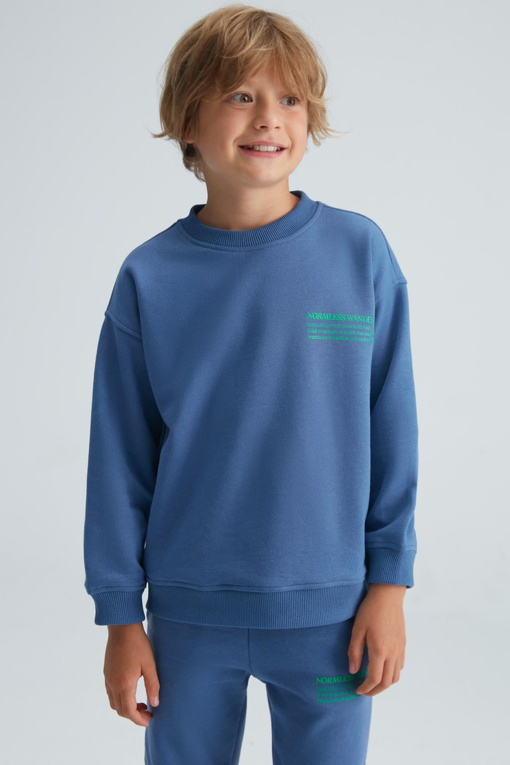 GASPAR Basic Comfort Mavi 2'li Alt-Üst Takım