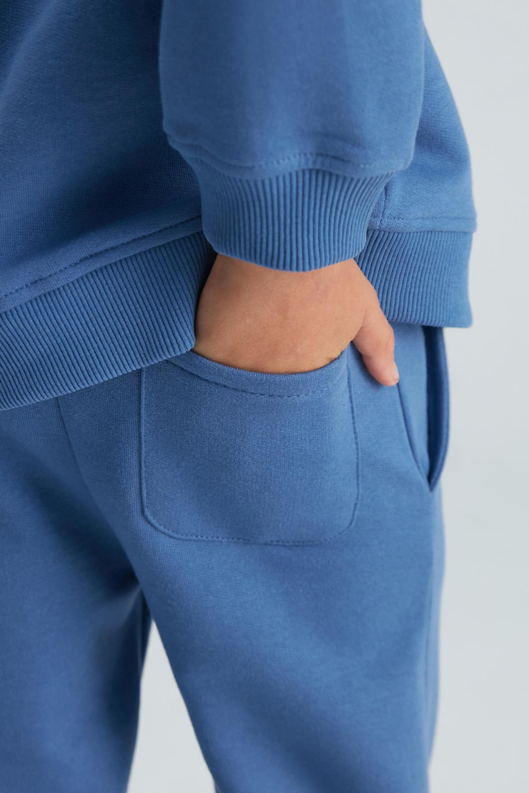 GASPAR Basic Comfort Mavi 2'li Alt-Üst Takım