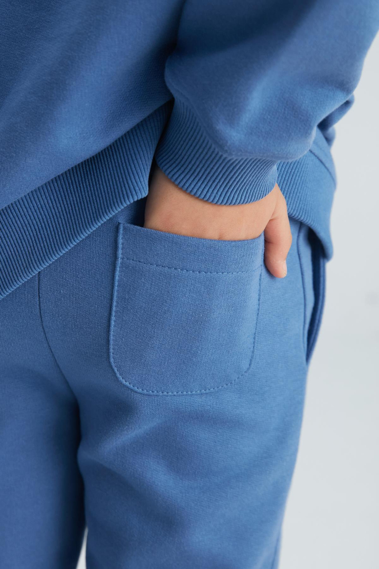 GASPAR Basic Comfort Mavi 2'li Alt-Üst Takım