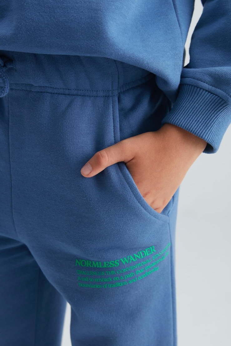 GASPAR Basic Comfort Mavi 2'li Alt-Üst Takım
