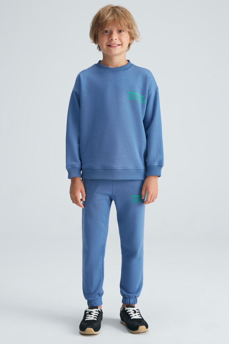 GASPAR Basic Comfort Mavi 2'li Alt-Üst Takım