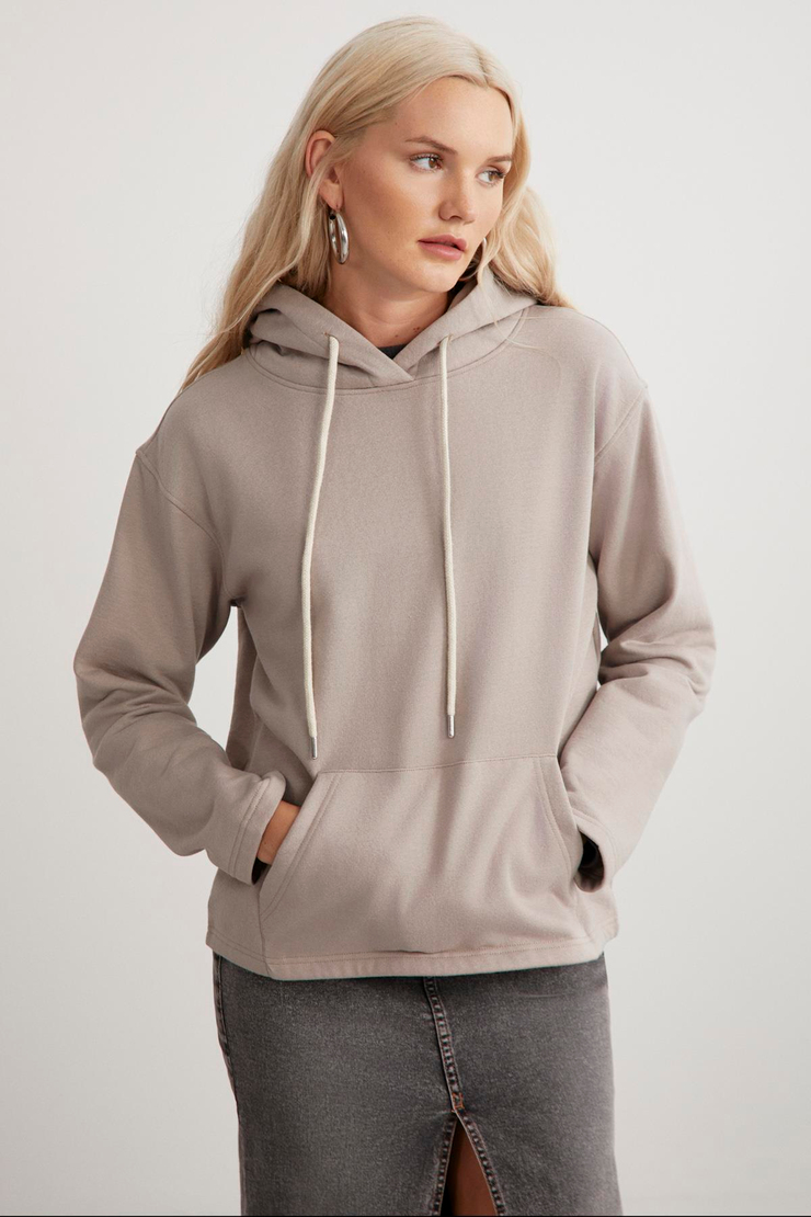 GAYLE  Oversize Bej  Sweatshirt