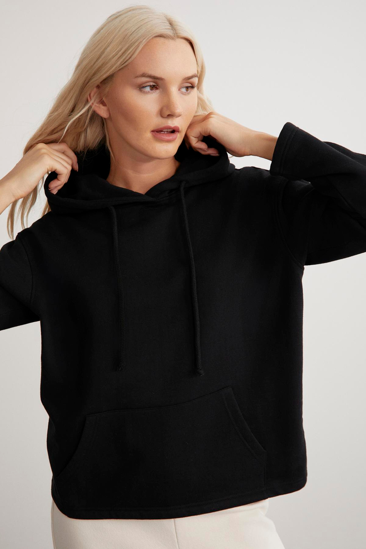 GAYLE  Oversize Siyah  Sweatshirt