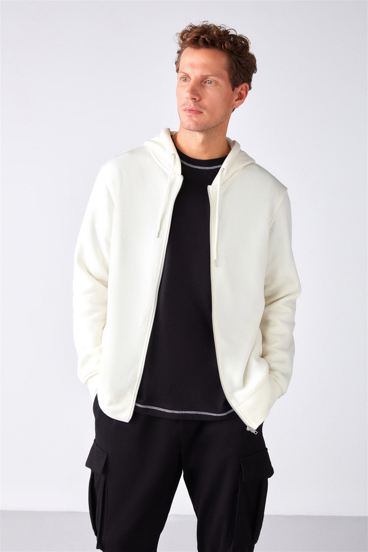 GERRY Örme Relaxed Ekru  Sweatshirt
