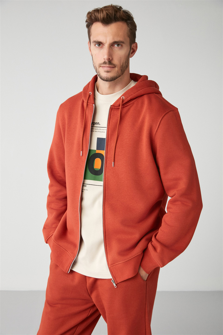 GERRY Örme Relaxed Kiremit Rengi  Sweatshirt
