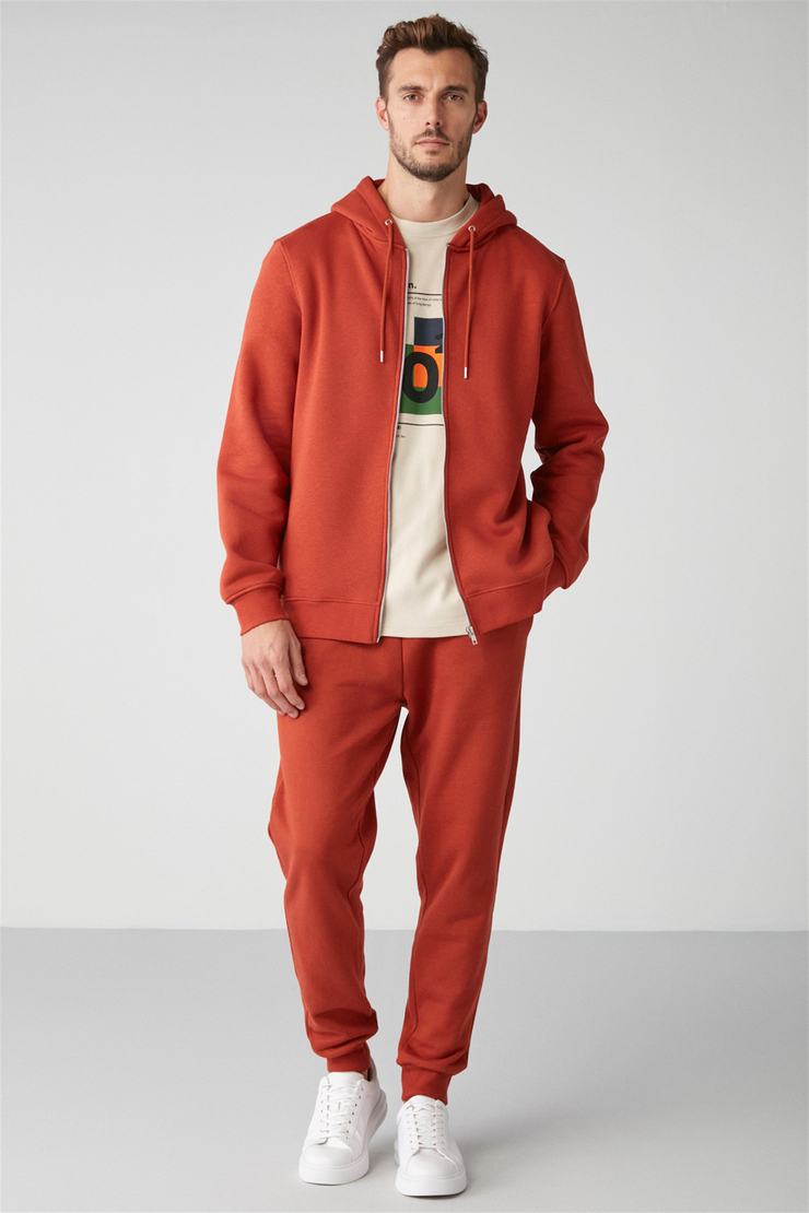GERRY Örme Relaxed Kiremit Rengi  Sweatshirt