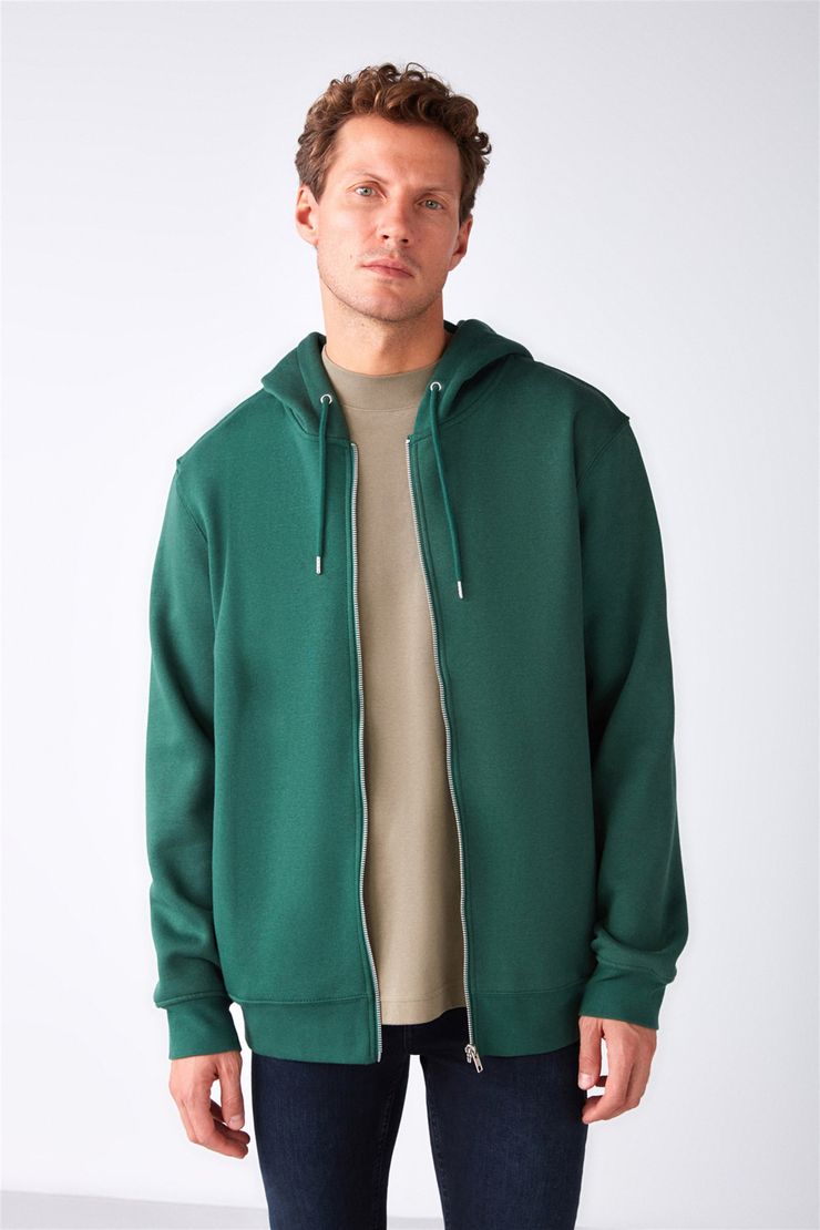 GERRY Örme Relaxed Yeşil  Sweatshirt