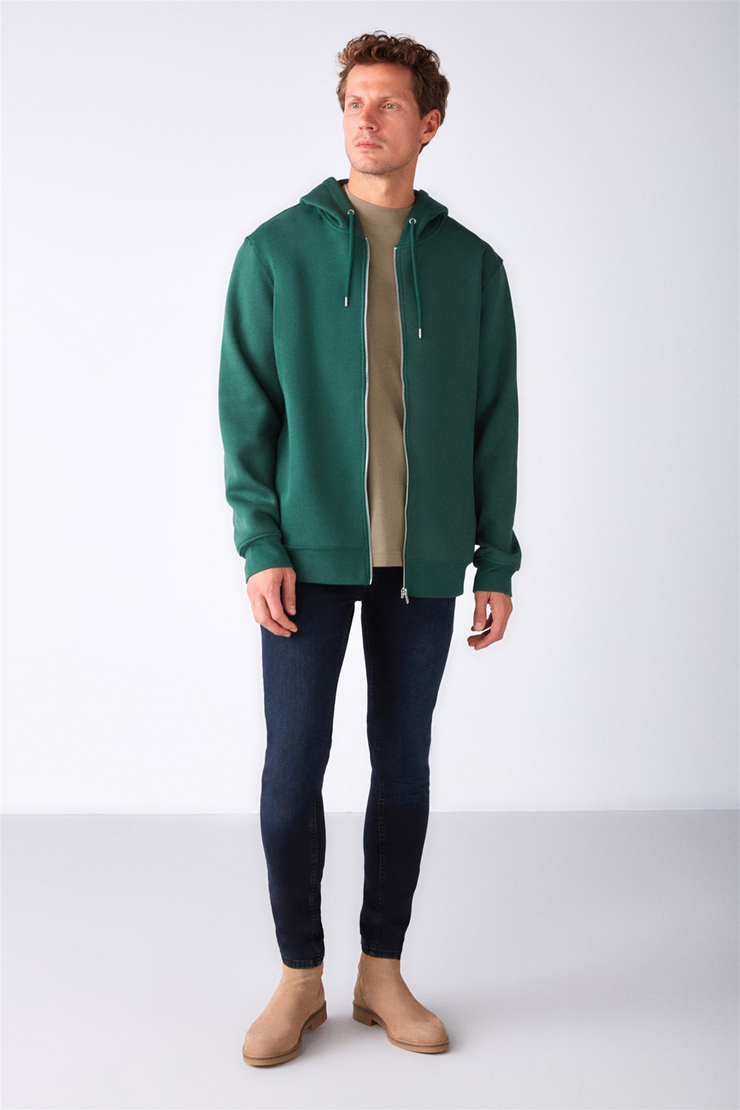 GERRY Örme Relaxed Yeşil  Sweatshirt