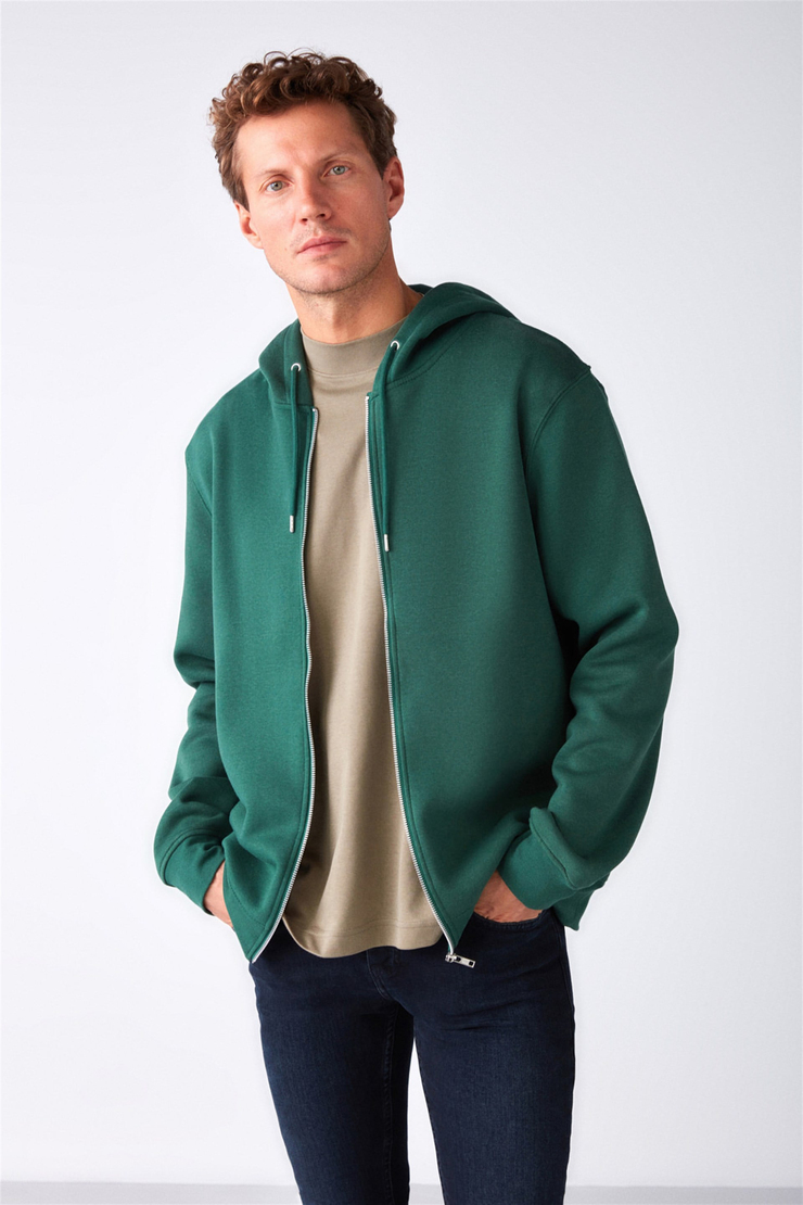 GERRY Örme Relaxed Yeşil  Sweatshirt