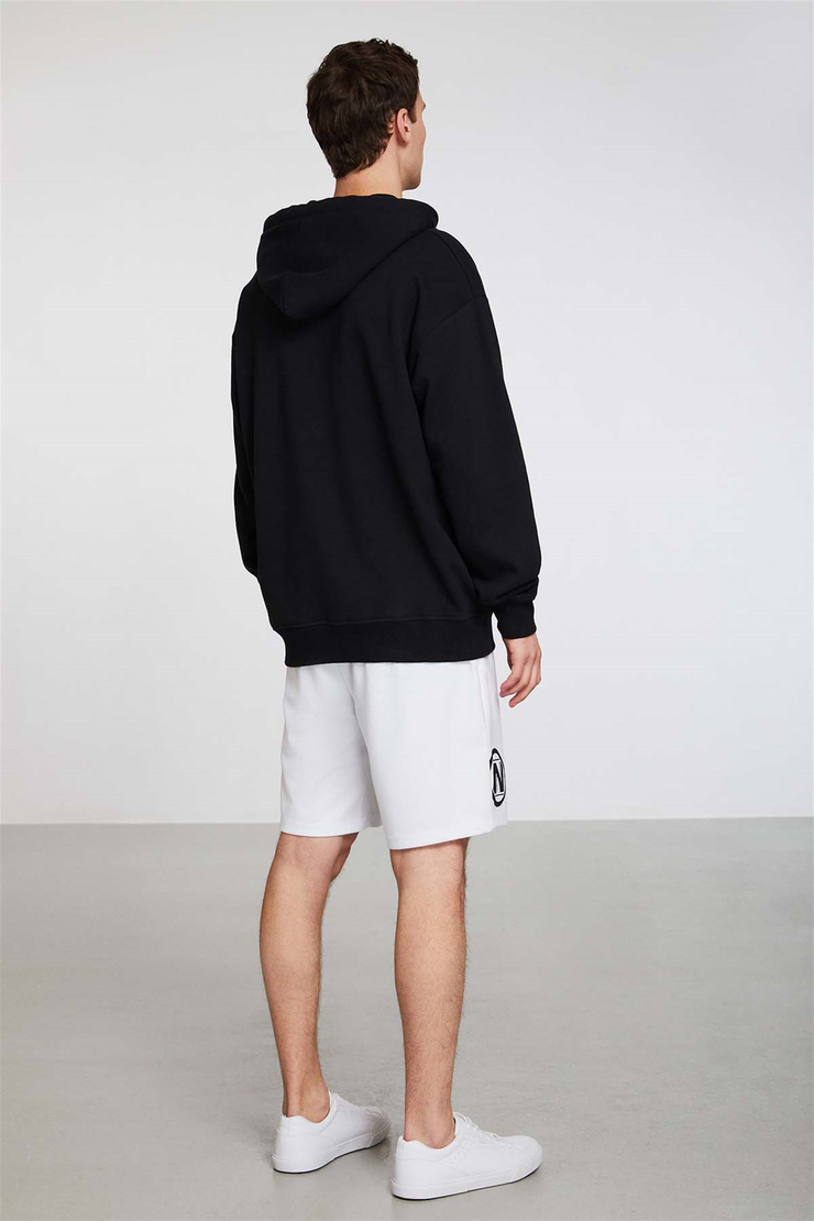 GIVE ME SPACE GALAKTICOS Örme Oversize Siyah  Sweatshirt