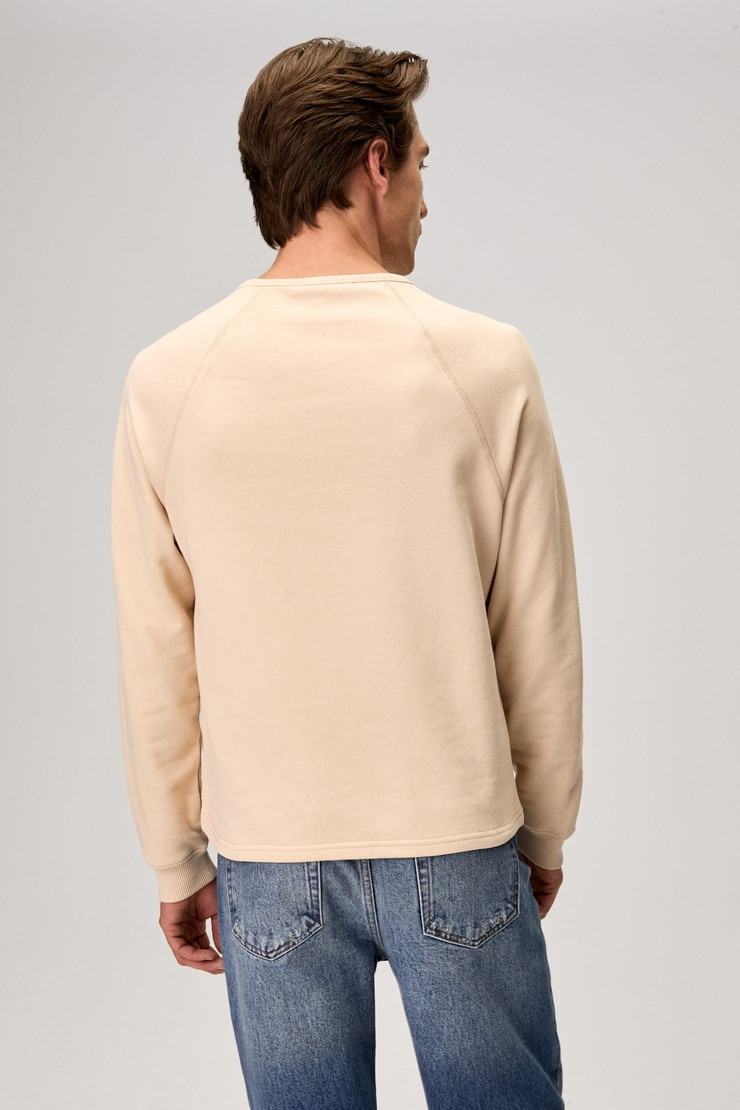 GORMAK Erkek Uzun Kollu Vizon - Bej Sweatshirt