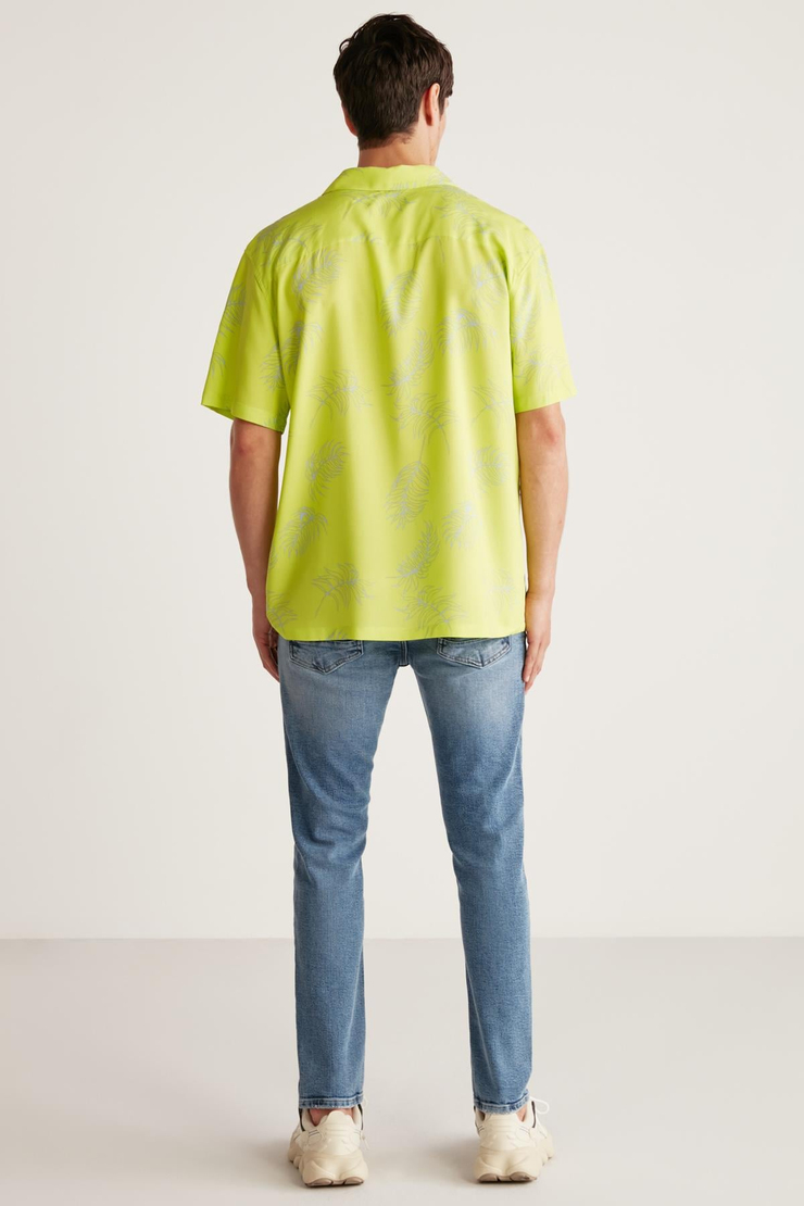 HARRİSON  Relaxed Neon Yeşil  Gömlek