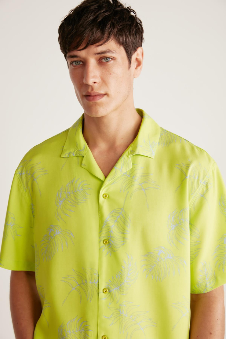 HARRİSON  Relaxed Neon Yeşil  Gömlek