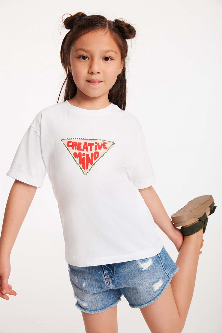 IDEA Örme Regular Fit Beyaz  T-Shirt