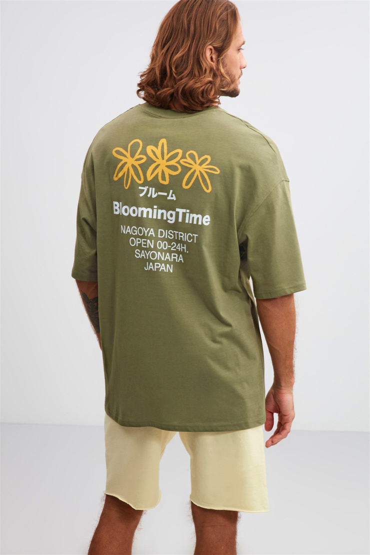 INFORMAL Örme Oversize Haki  T-Shirt