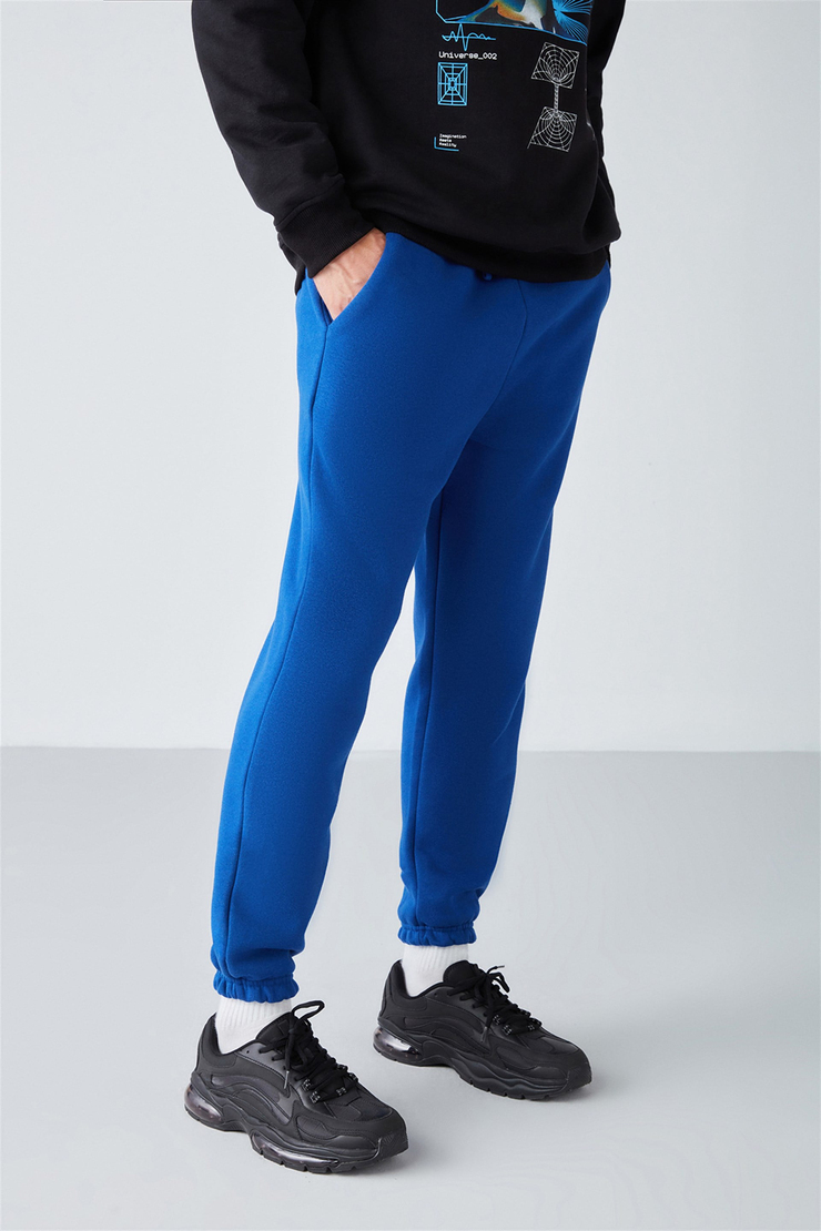 INSIDE Örme Regular Saks Mavi  Eşofman Altı