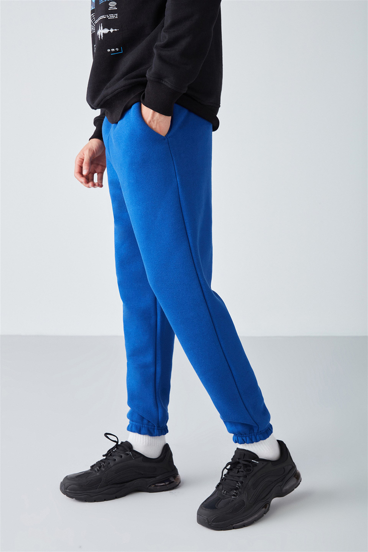 INSIDE Örme Regular Saks Mavi  Eşofman Altı