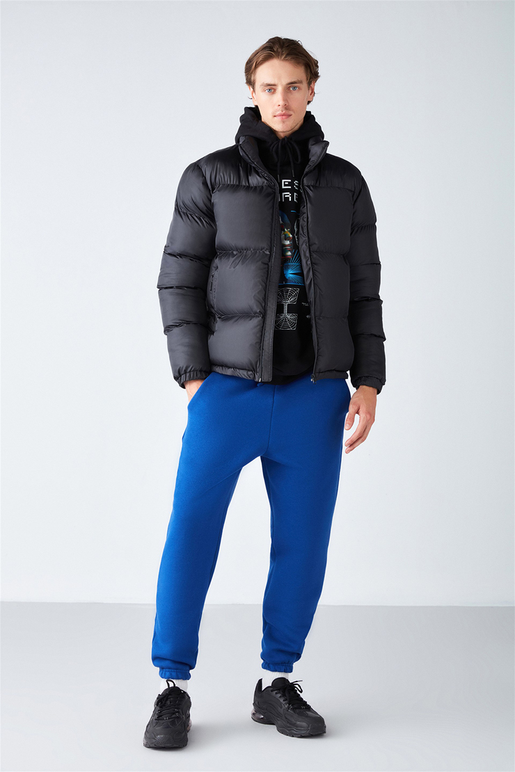 INSIDE Örme Regular Saks Mavi  Eşofman Altı